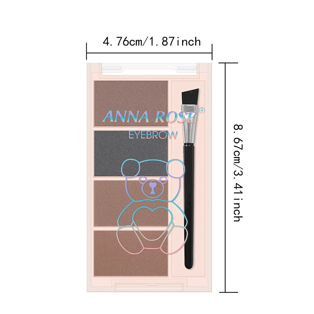 4-Color Eyebrow Powder – Long-Lasting, Waterproof & Natural Eyebrow Powder QXL