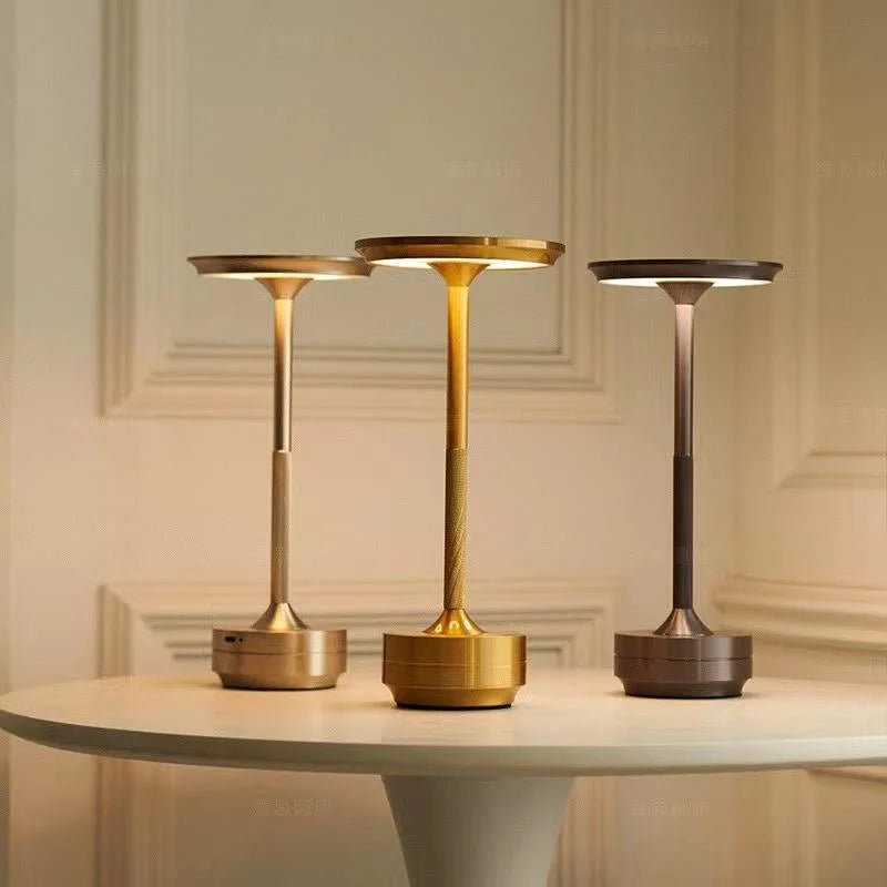 USB-C Rechargeable LED Touch Table Lamp | Dimmable, 10-12Hr Rechargeable Table Lamp QXL