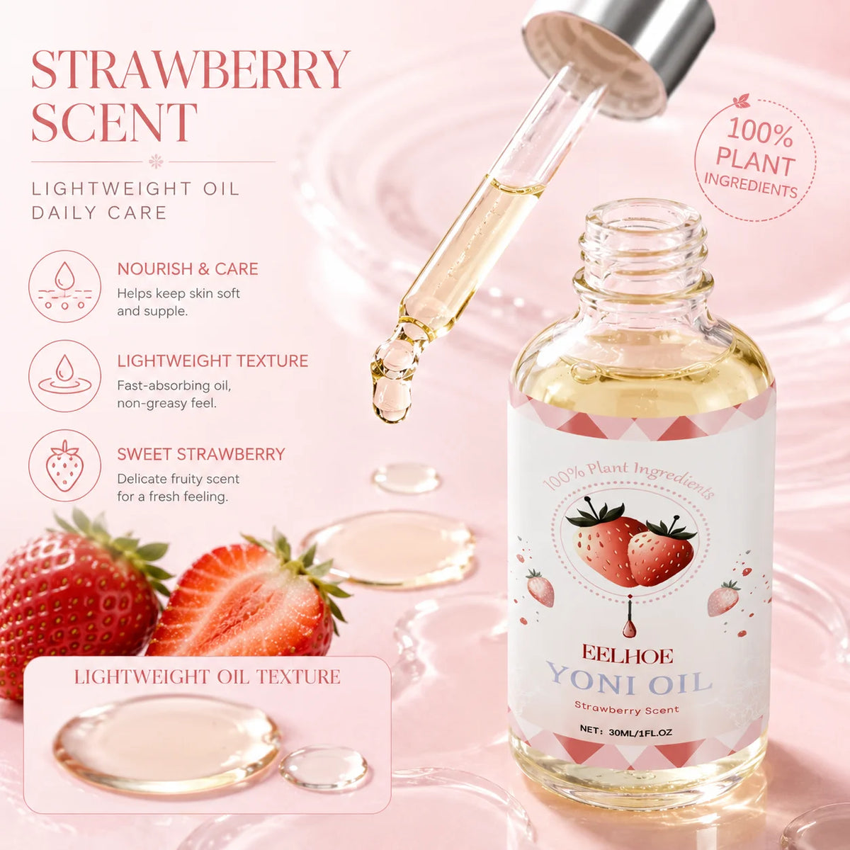 Feminine Body Oil – Vitamin E Moisturizing Skin Essence 30ml Feminine Body Oil QXL