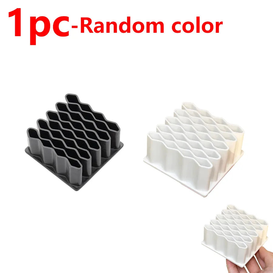 Wave Desk Organizer 32-Slot Flexible TPR for Brushes & Pens Desk Organizer QXL 1pc