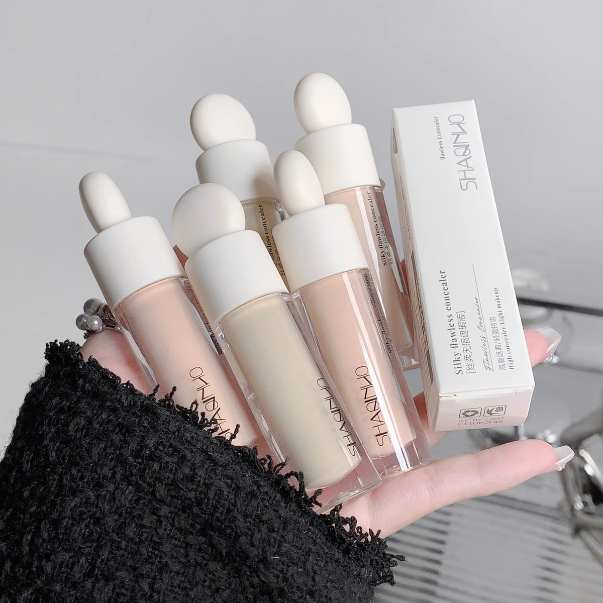 Full Coverage Liquid Concealer – Waterproof & Long-Lasting Liquid Concealer QXL