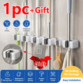 Wall Mount Mop & Broom Holder | Drill-Free 1–4 Pack Mop & Broom Holder QXL 1pc Limited-time gifts