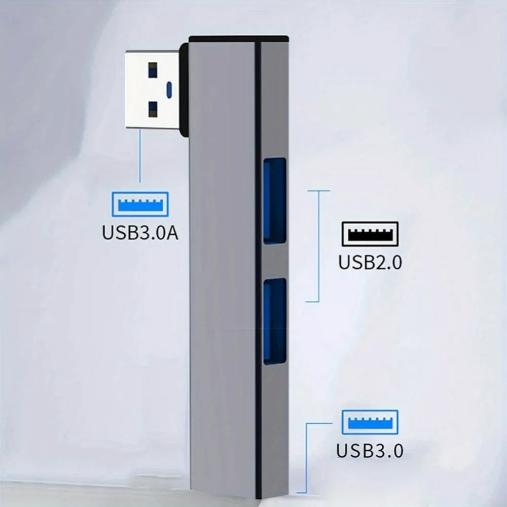 3-in-1 USB-C Hub 3.0 | 3-Port OTG Adapter for MacBook & iPad USB-C Hub QXL