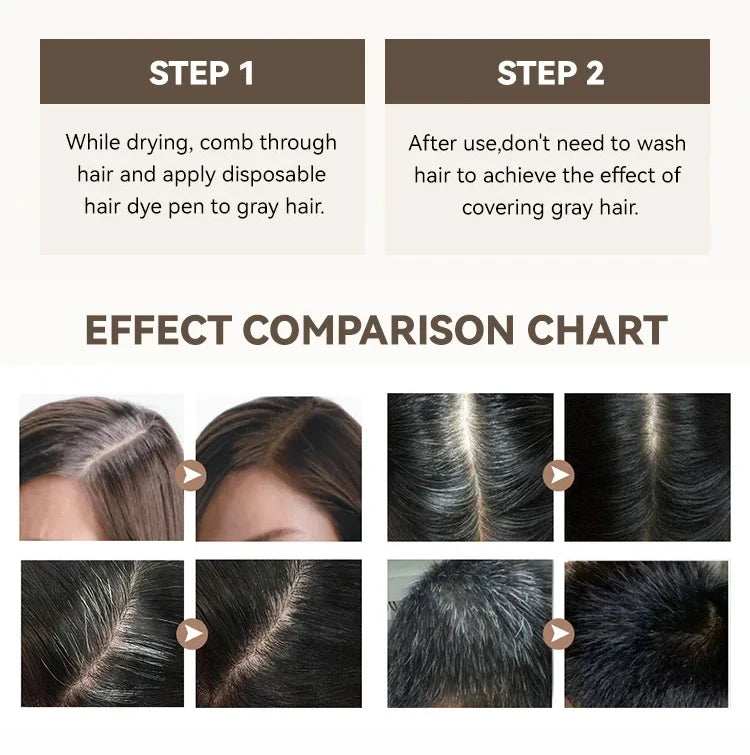 JUJU Dream Temporary Hair Dye Stick – White Hair Coverage Temporary Hair Dye Stick QXL
