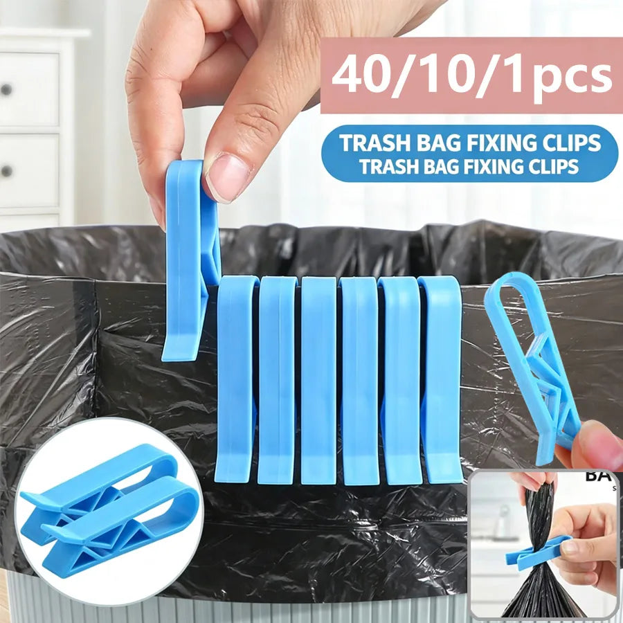 Trash Can Bag Clips & Food Sealer | Anti-Slip | 1/10/40 Pack Bag Clips QXL