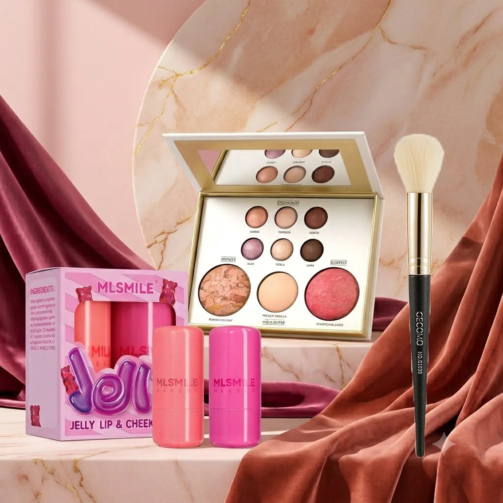 4-Piece Makeup Palette Bundle | Eyeshadow & Contour Set Makeup Palette Bundle QXL