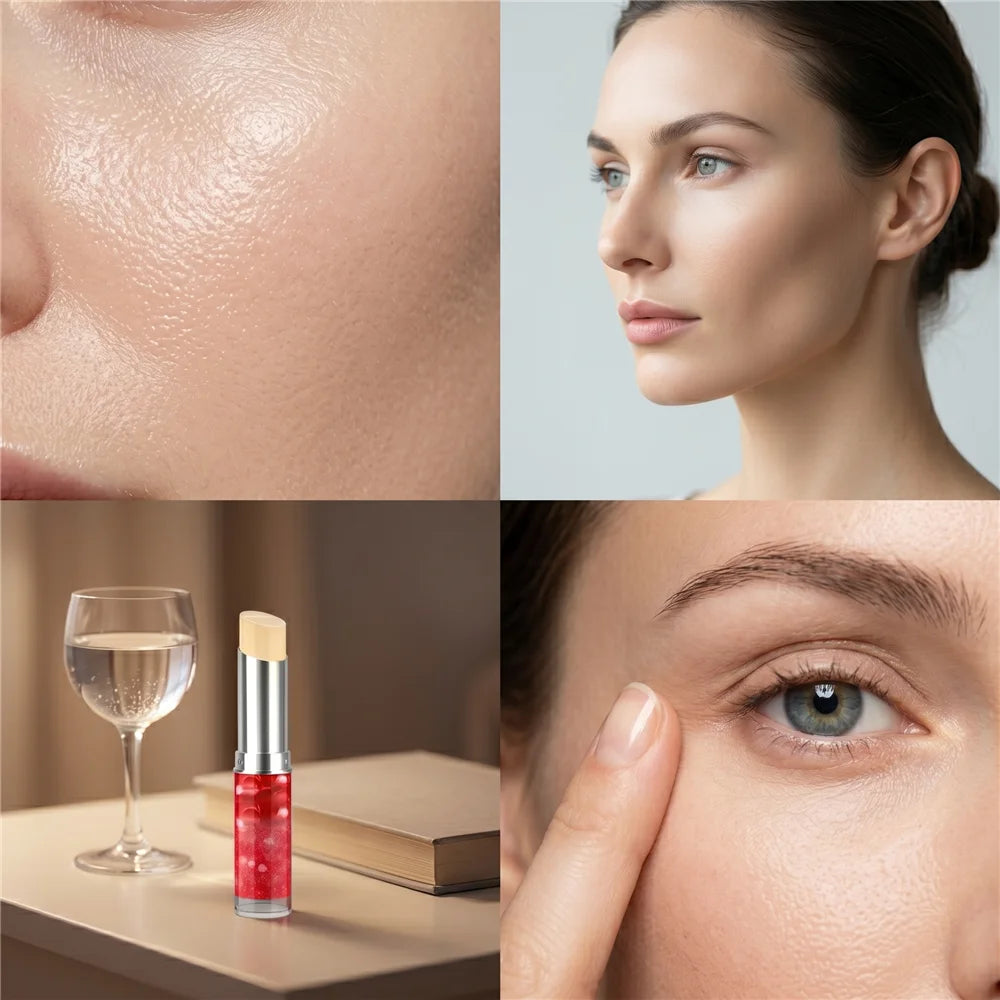Collagen Eye Mask & Retinol Eye Stick Set | Moisturizing Eye Care Eye Care Set QXL