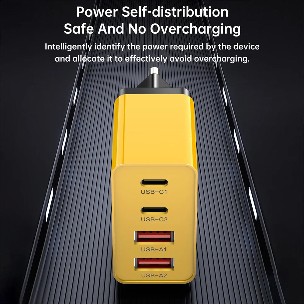 65W USB-C PD Fast Charger Wall Adapter | AU EU UK Plug USB-C Wall Charger QXL