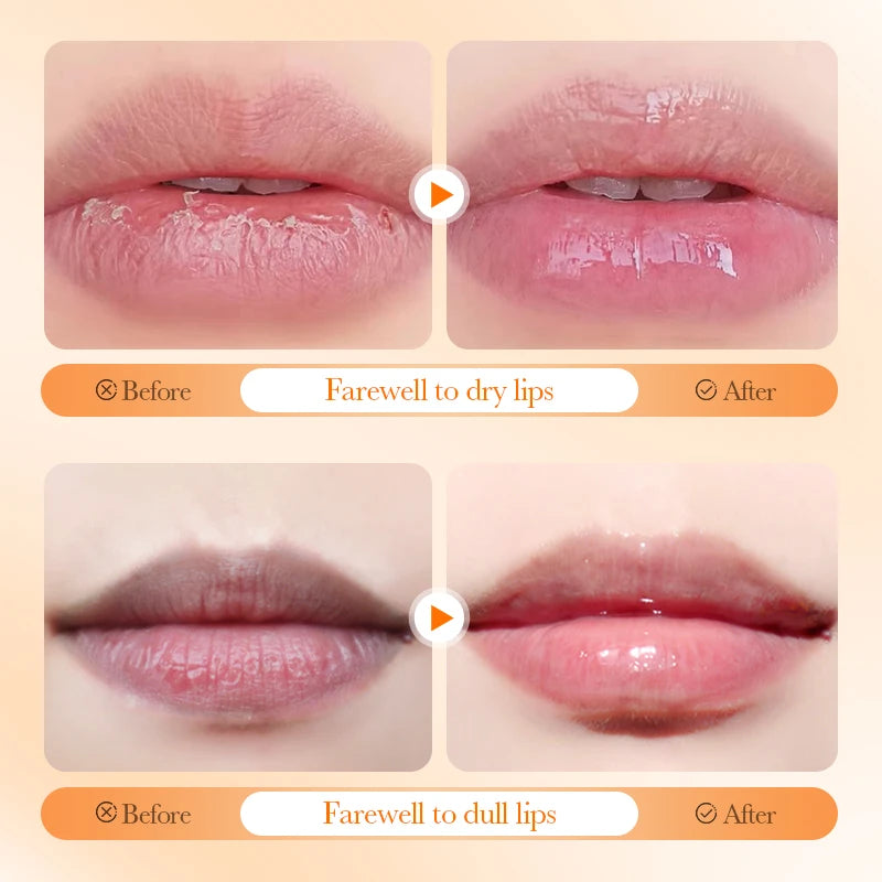 10-Pack Orange Lip Mask Sheets | Moisturizing Velvet Lip Patch Lip Mask Sheets QXL