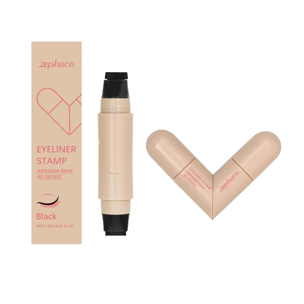 Double-Ended Waterproof Eyeliner Stamp Pen | Black Liquid Liquid Eyeliner Pen QXL black 2.1ml
