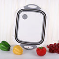Foldable Vegetable Wash Basin & Drain Basket | 3-in-1 Foldable Drain Basket QXL DARK GRAY