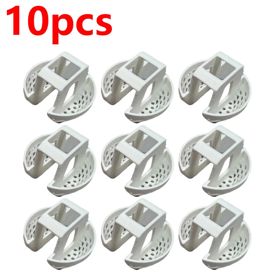 Sink Drain Strainer Basket – Hair Catcher & Odor Block Cover Drain Strainer Basket QXL 10pcs-White Durable