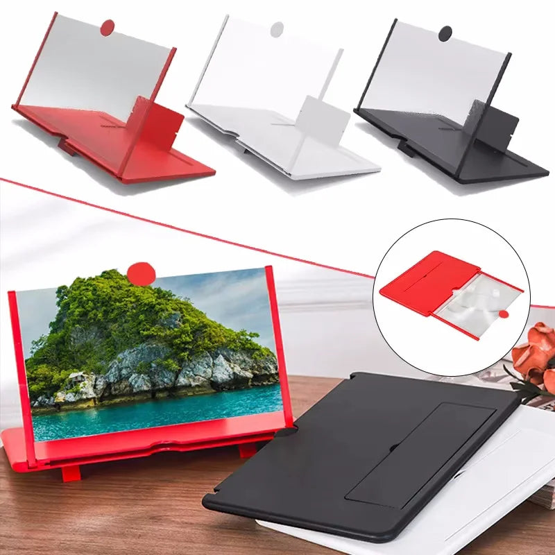 10/12 Inch Phone Screen Magnifier | Foldable Fresnel Lens Stand Phone Screen Magnifier QXL
