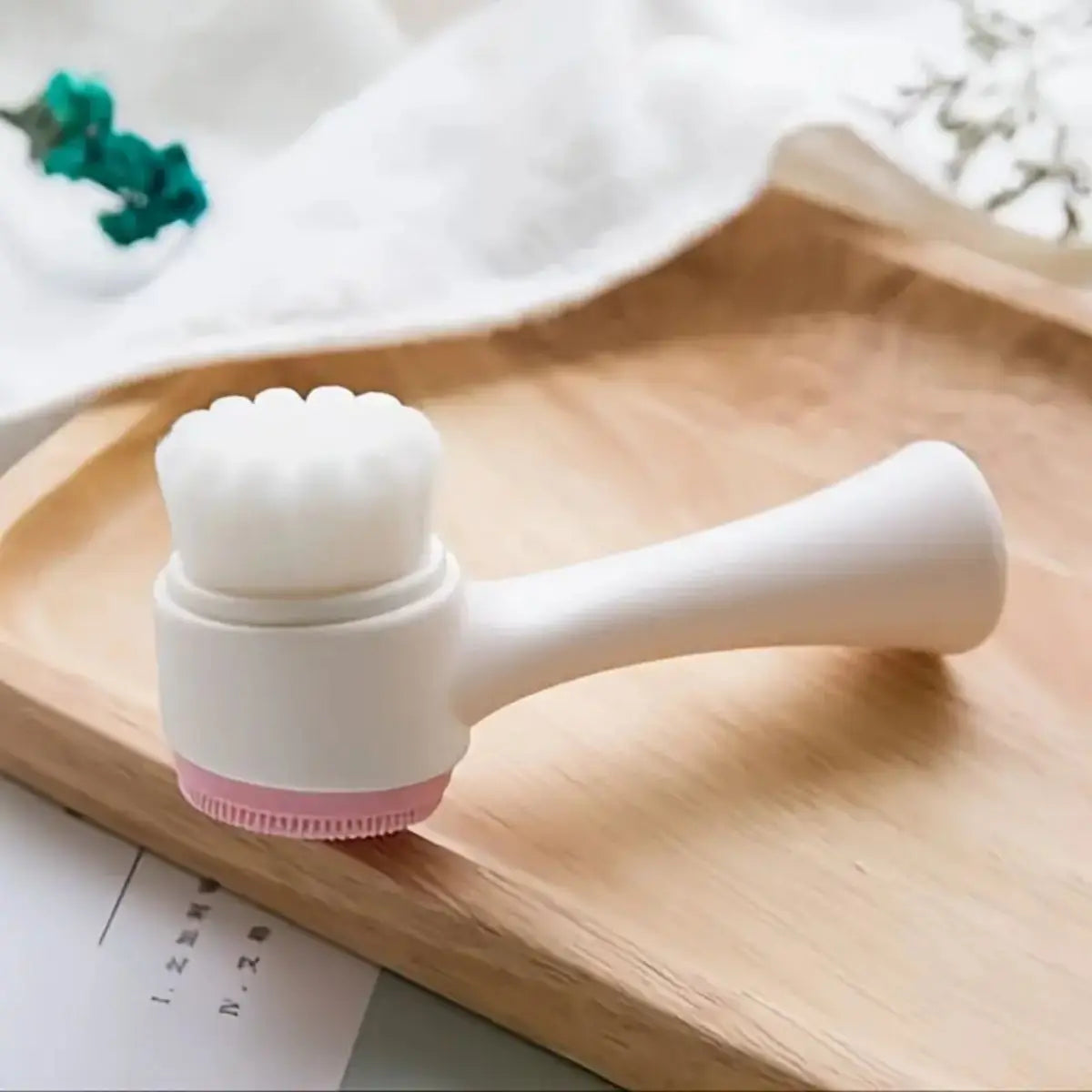 Silicone 2-in-1 Facial Cleansing & Massage Brush Facial Cleansing Brush QXL