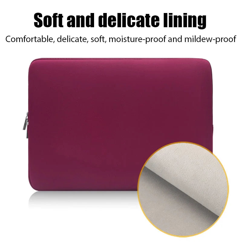 Laptop Sleeve 11–15.6" Cotton Case | MacBook Dell HP Lenovo Laptop Sleeve Case QXL