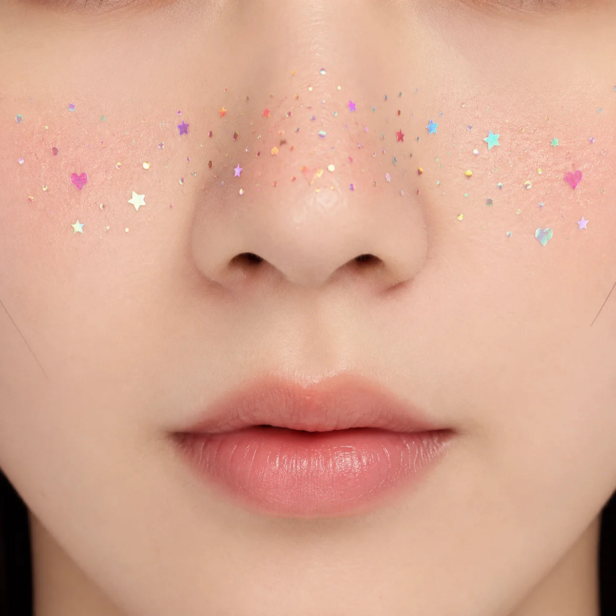 8-Pack Gold Holographic Freckle Temporary Tattoo Face Stickers Temporary Face Tattoos QXL