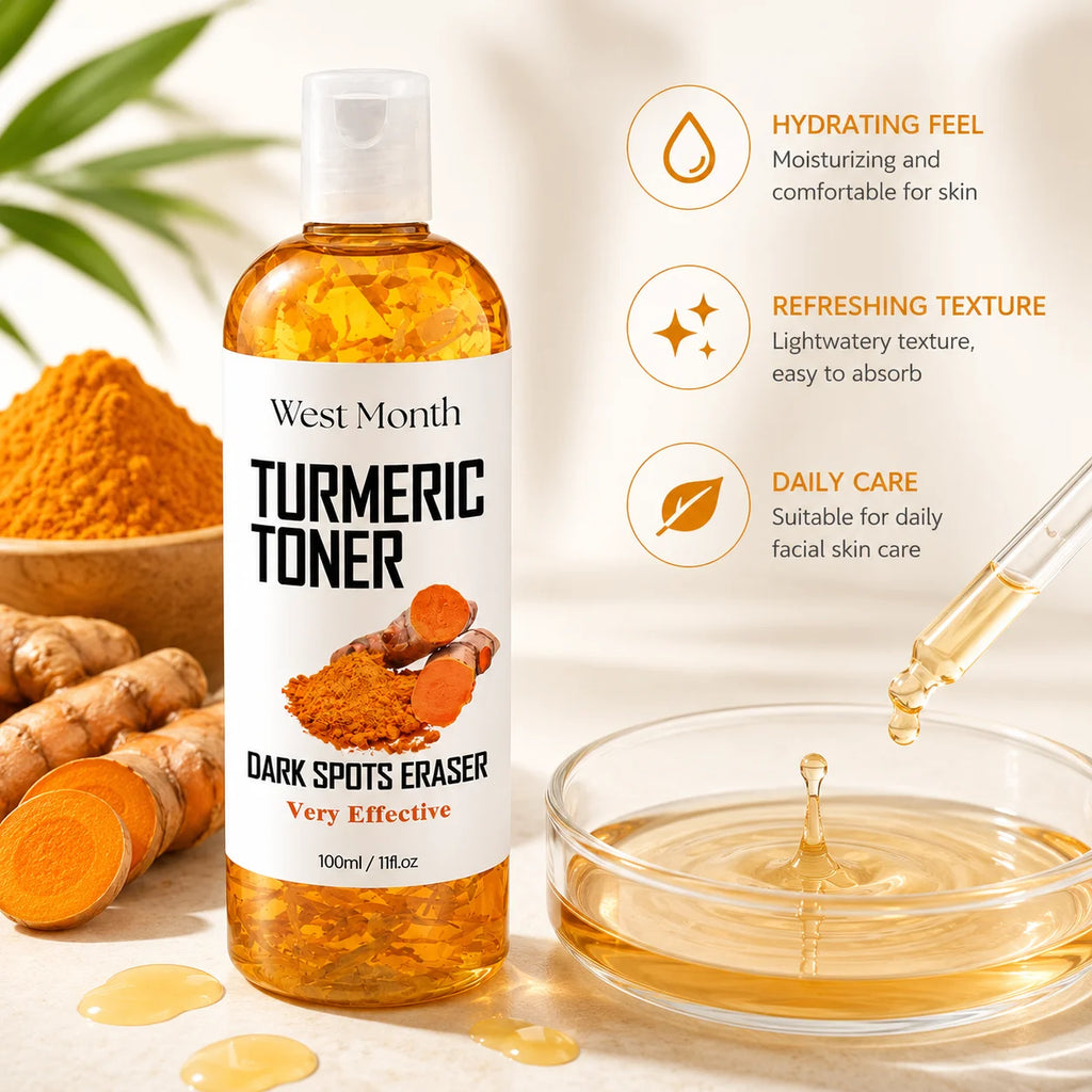 Turmeric Radiant Face Toner – Brightening & Hydrating 100ml Face Toner QXL