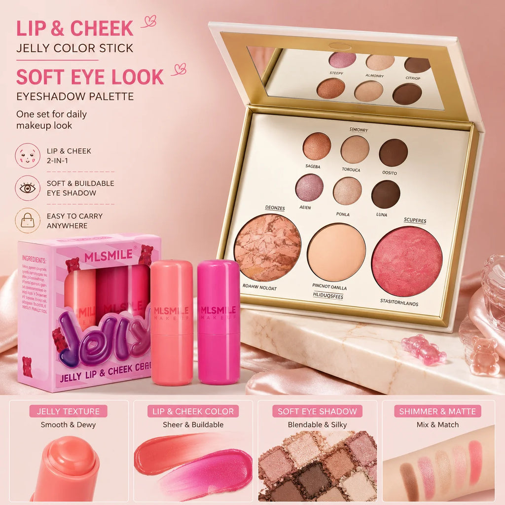 4-Piece Makeup Palette Bundle | Eyeshadow & Contour Set Makeup Palette Bundle QXL