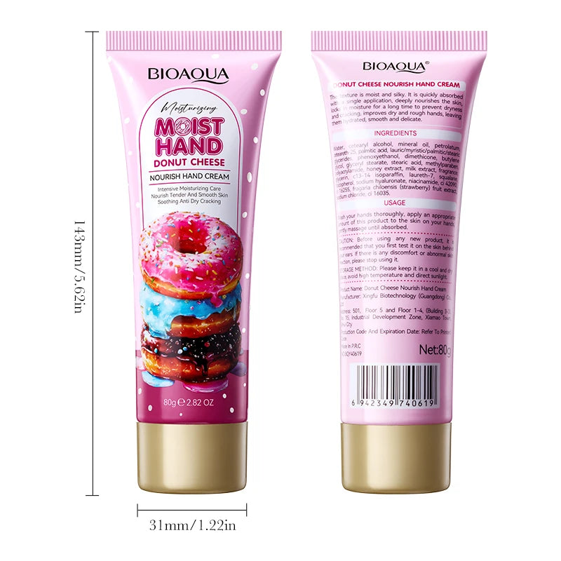 Donut Cheese Nourishing Hand & Body Cream 2-Pack 80g Hand & Body Cream QXL