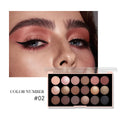 18-Color Eyeshadow Palette | Matte, Shimmer & Glitter Eyeshadow Palette QXL E1923-02