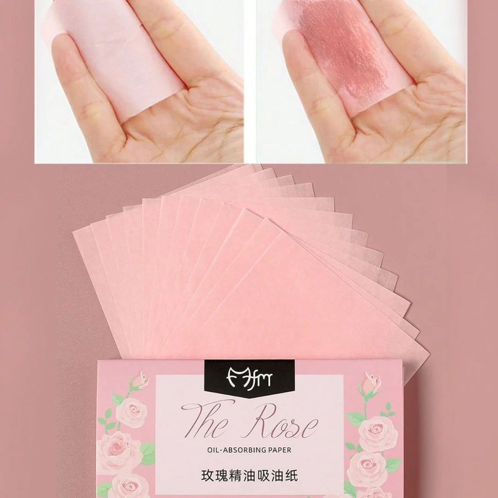 100-Sheet Herbal Oil-Absorbing Facial Blotting Papers | Portable Facial Blotting Papers QXL