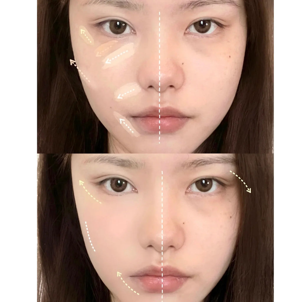 HISYI 4-Color Concealer Cream | Contour, Brighten & Cover Concealer Cream Palette QXL