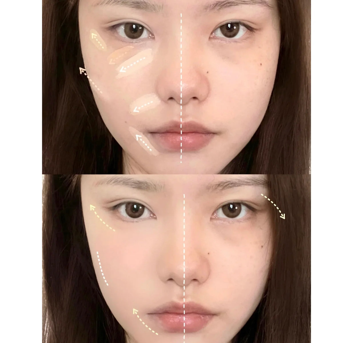 HISYI 4-Color Concealer Cream | Contour, Brighten & Cover Concealer Cream Palette QXL