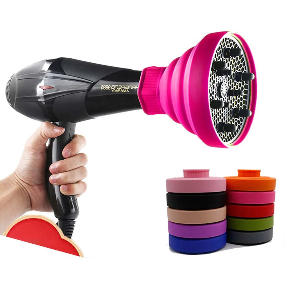 Universal Silicone Hair Dryer Diffuser | Foldable, Heat-Resistant Hair Dryer Diffuser QXL