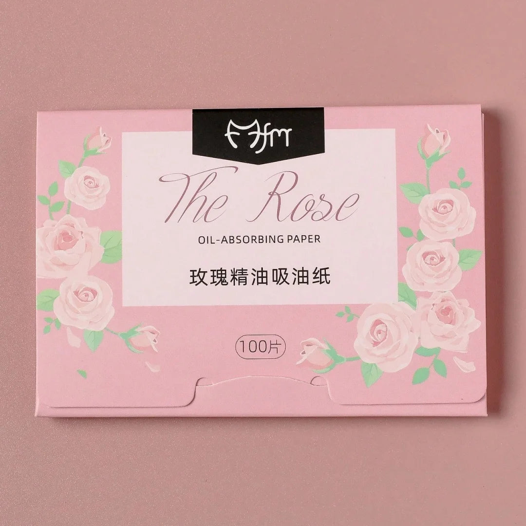 100-Sheet Herbal Oil-Absorbing Facial Blotting Papers | Portable Facial Blotting Papers QXL