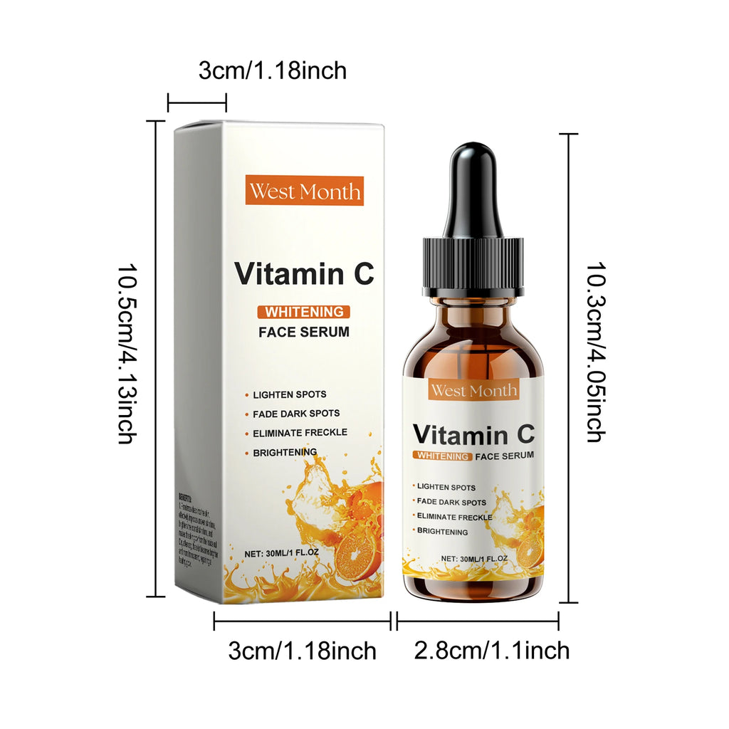 2-Pack Vitamin C Facial Serum | Hydrating & Brightening Duo Facial Serum Set QXL