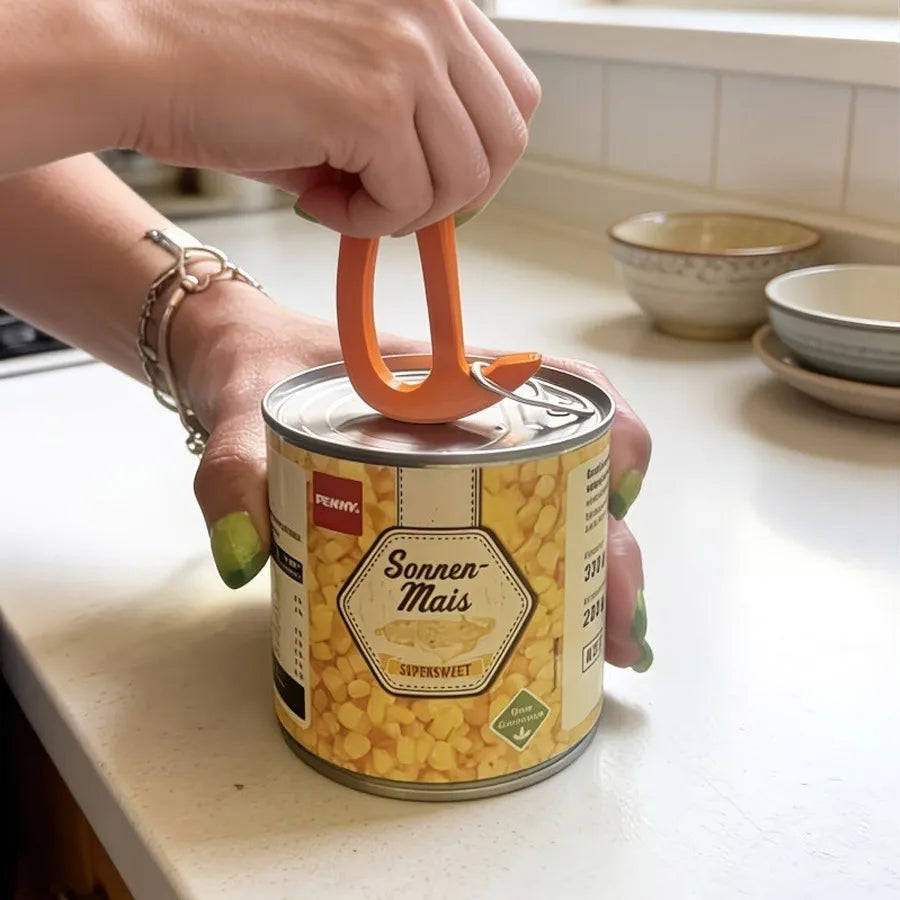 Manual Can Opener – Long Ergonomic Anti-Slip Handle Manual Can Opener QXL