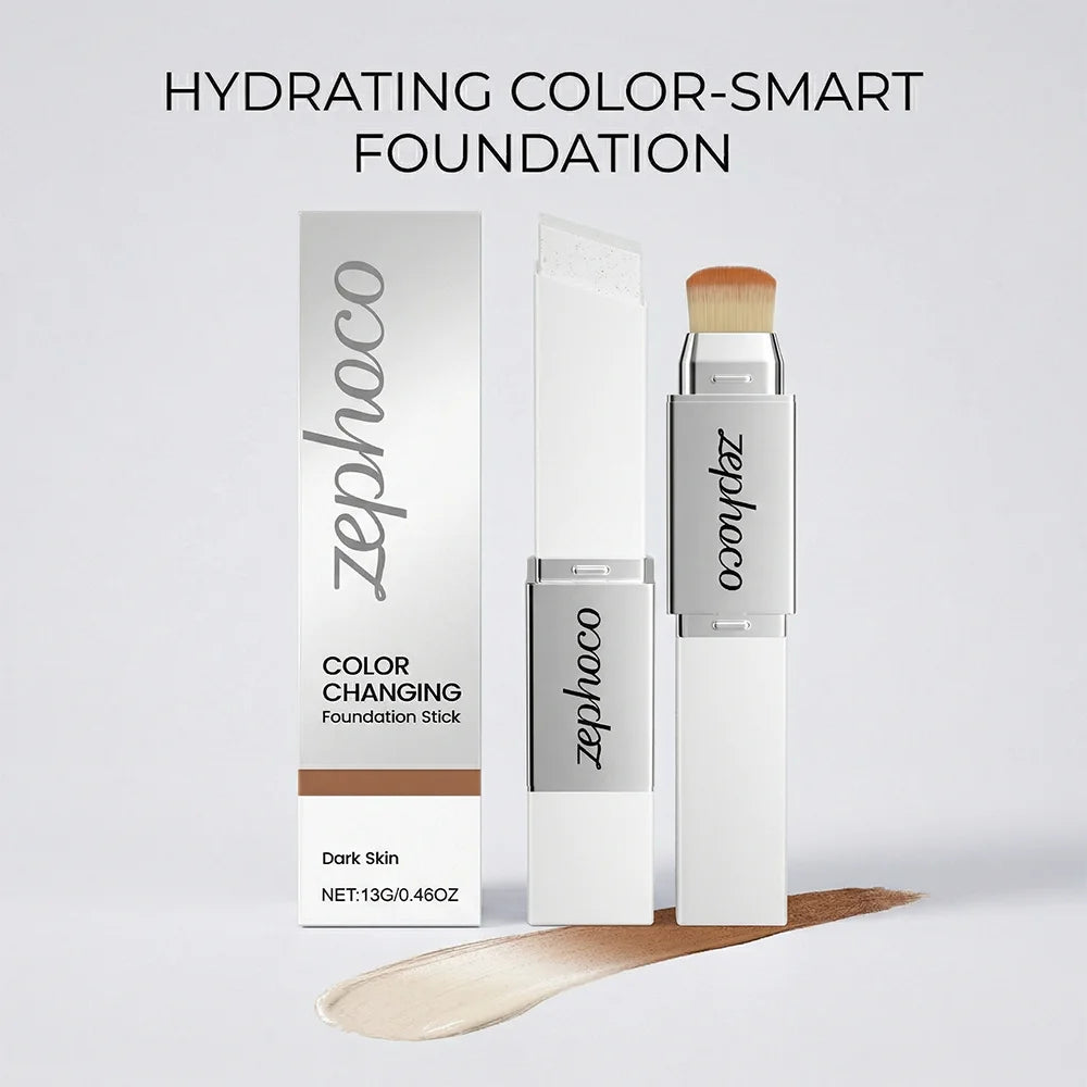 2-in-1 Color Changing Foundation Stick | Hydrating & Brightening Foundation Stick QXL