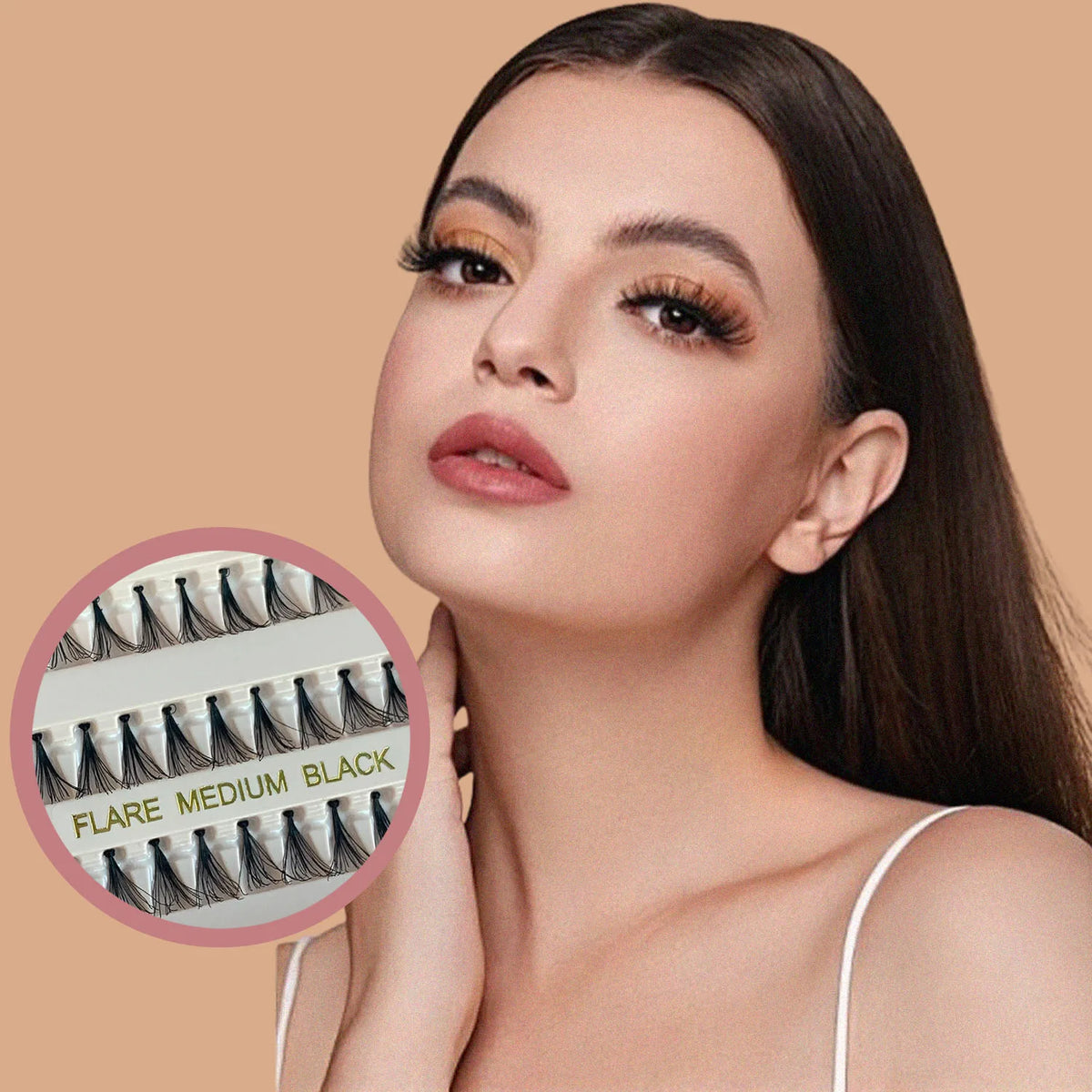 JUJU Dream DIY False Eyelash Clusters | Invisible Band 18mm DIY False Eyelashes QXL