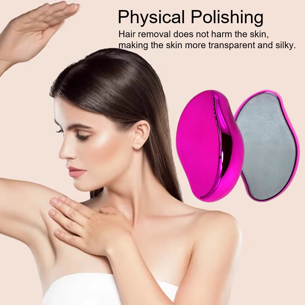 Nano Crystal Hair Remover | Reusable Glass Epilator & Exfoliator Crystal Hair Remover QXL