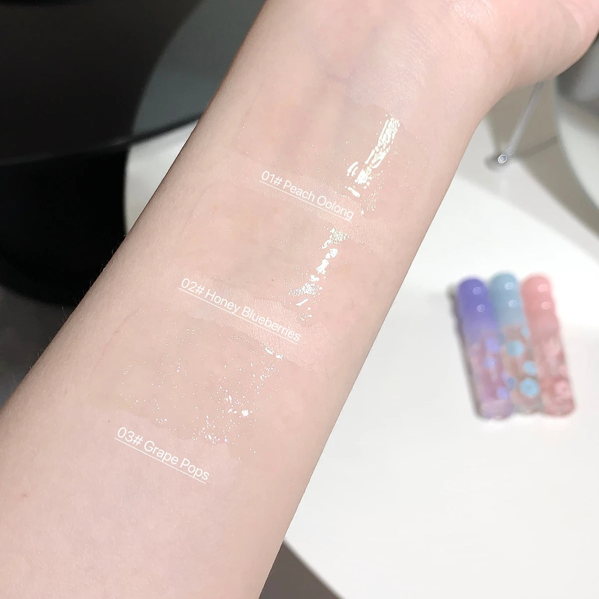 Shimmering Dewy Lip Oil Gloss | Hydrating Non-Sticky Shine Lip Oil Gloss QXL