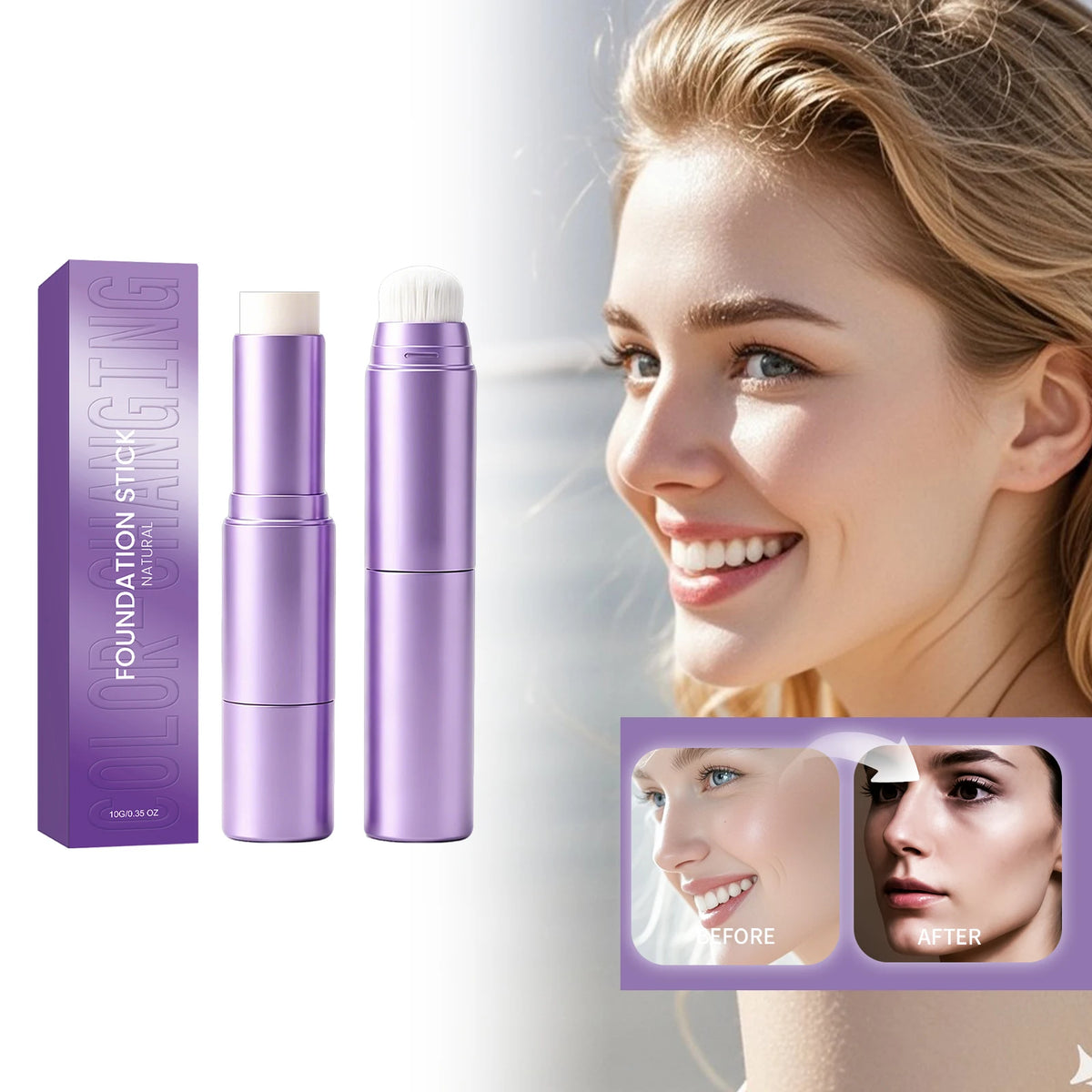 2-in-1 pH-Activated Foundation & Concealer Stick | Velvet Finish Foundation Concealer Stick QXL