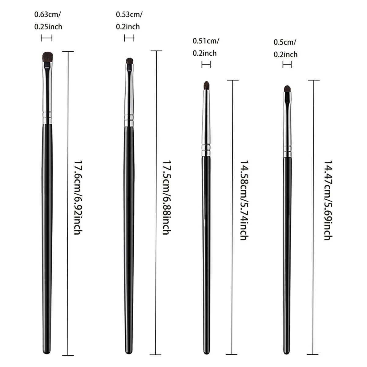 4-Piece Eye Detail Brush Set | Eyeshadow & Eyeliner Brushes Eye Detail Brush Set QXL