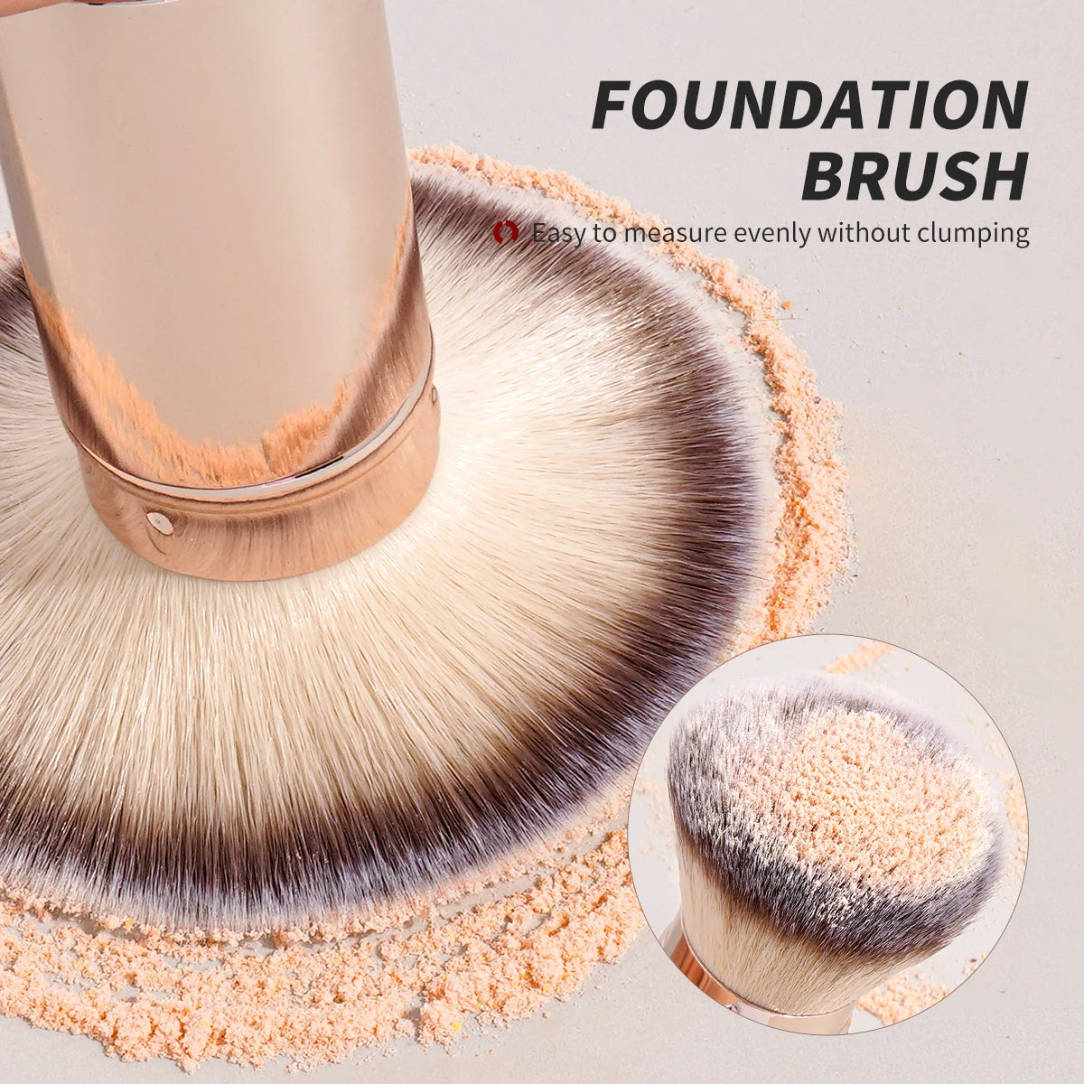 MAANGE Retractable Kabuki Brush – Foundation, Powder & Blush Retractable Kabuki Brush QXL