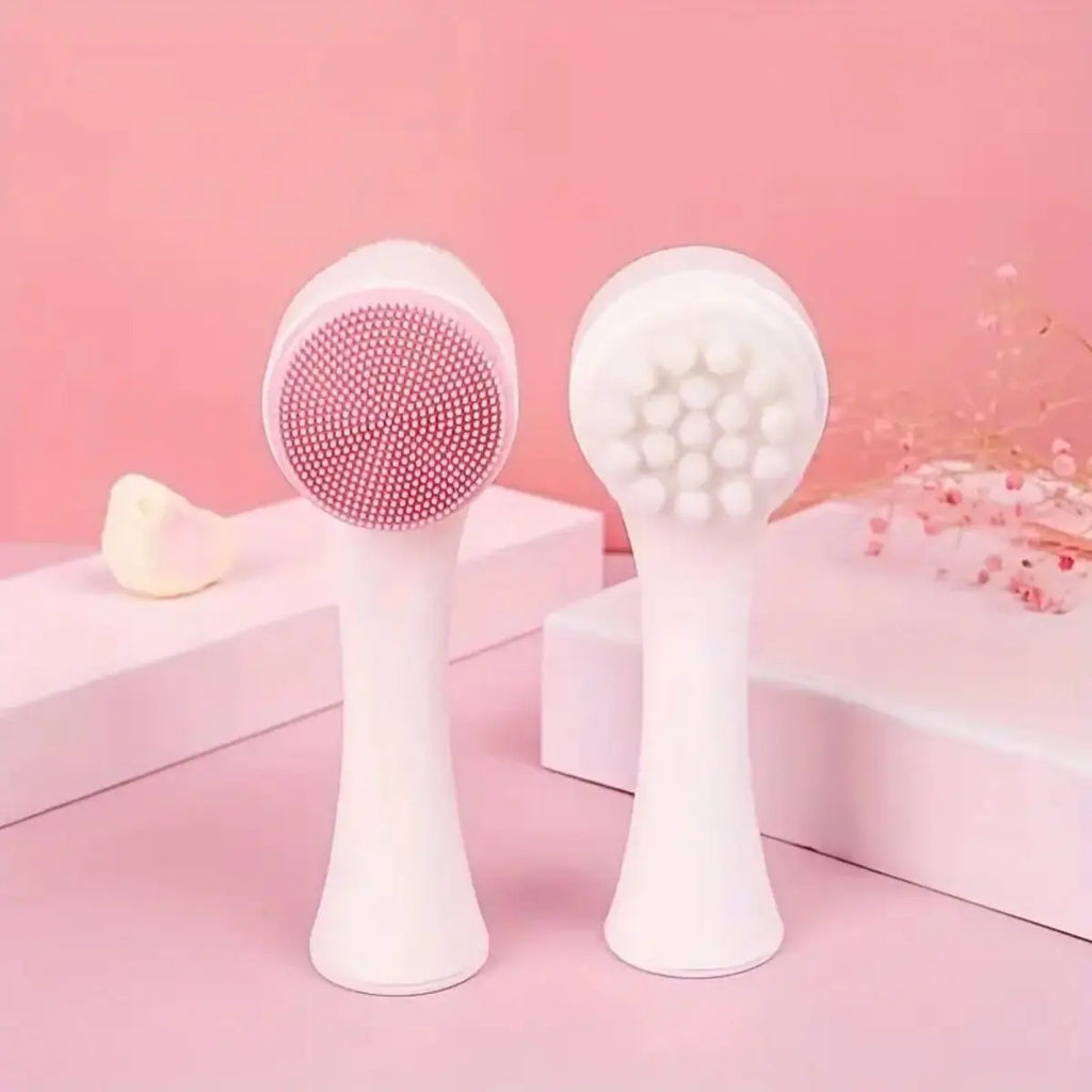 Silicone 2-in-1 Facial Cleansing & Massage Brush Facial Cleansing Brush QXL