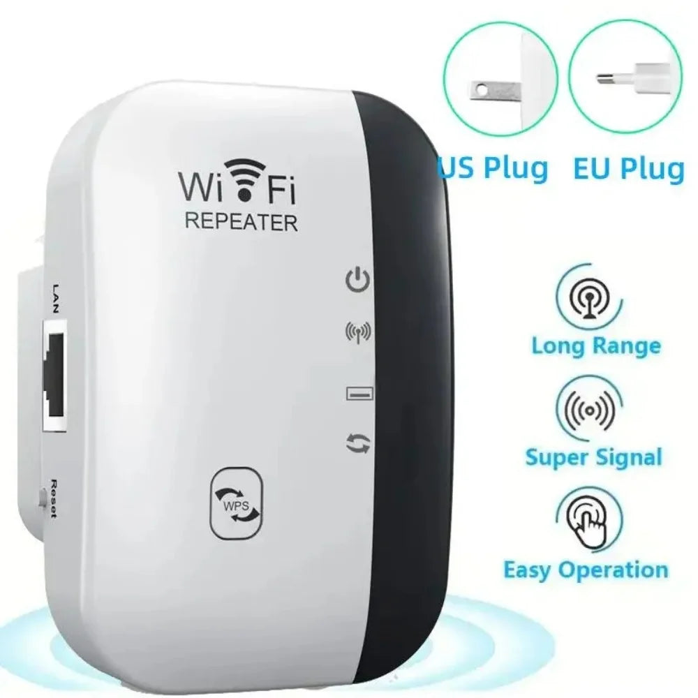 Compact WiFi Extender 300Mbps | AP & Repeater Mode Booster WiFi Range Extender QXL