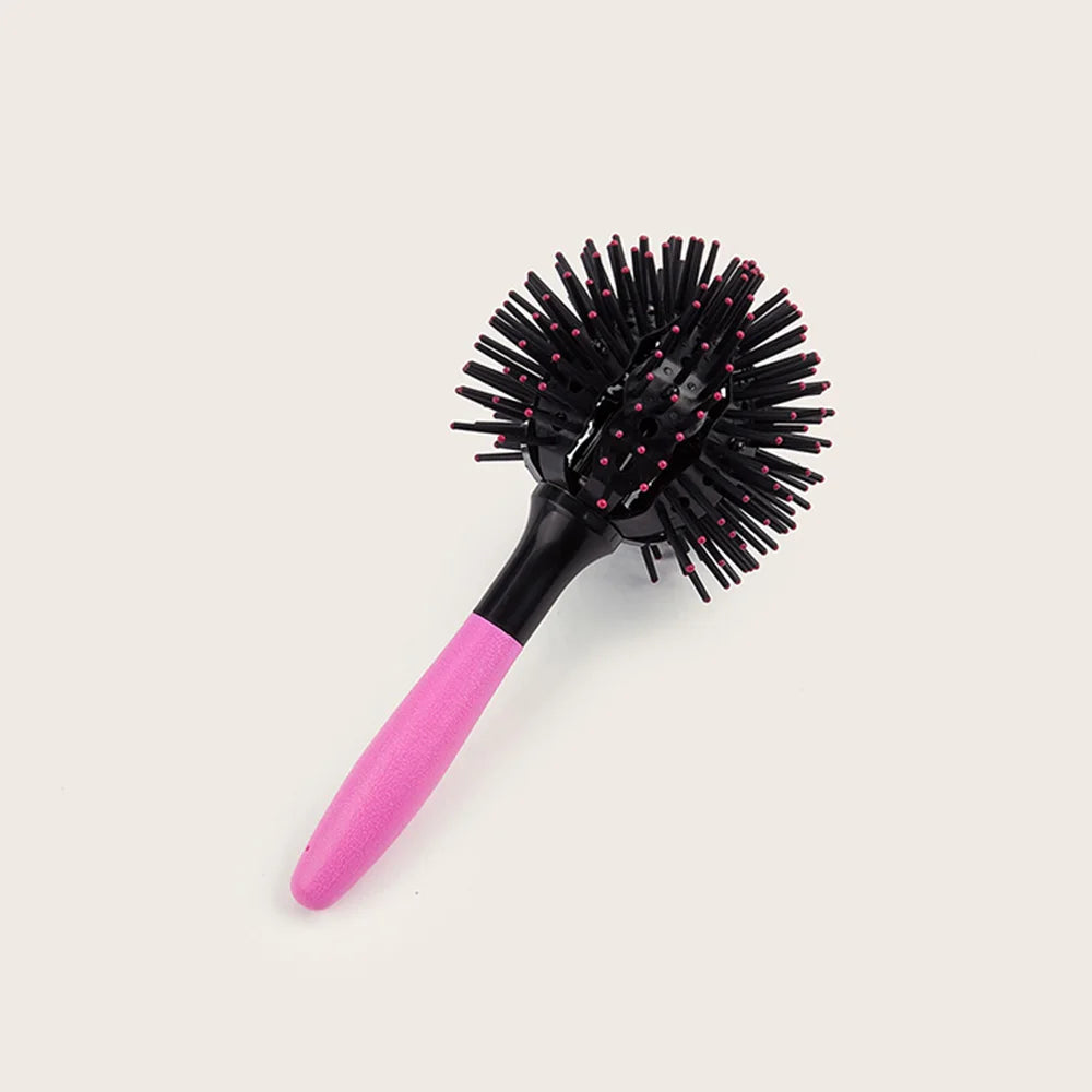 3D 360° Round Spherical Hair Brush – Detangling & Styling Round Hair Brush QXL
