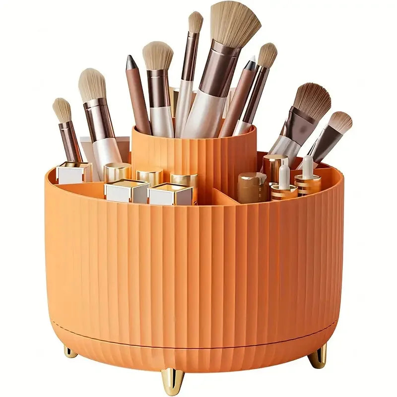 360° Rotating Makeup Brush Holder & Lipstick Organizer Makeup Brush Organizer QXL RO-360
