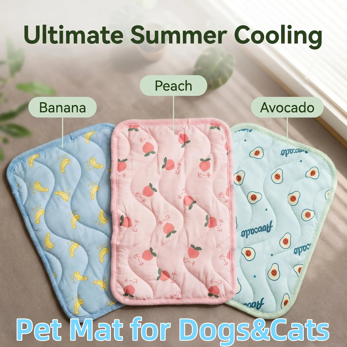 Pet Ice Silk Cooling Mat – Breathable Sleep Pad for Dogs & Cats Pet Cooling Mat QXL