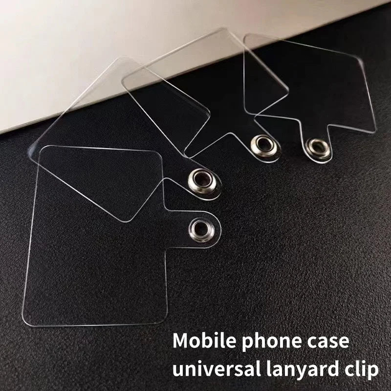 Transparent Phone Lanyard Patch Clip | 1–10 Pack Universal Phone Lanyard Clip QXL