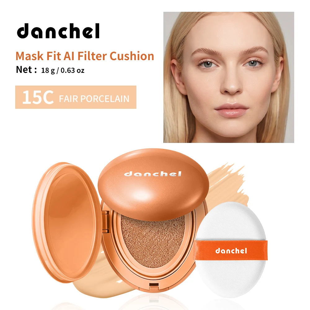 Danchel Cushion Foundation – Matte High Coverage Velvet Finish Cushion Foundation QXL 15C