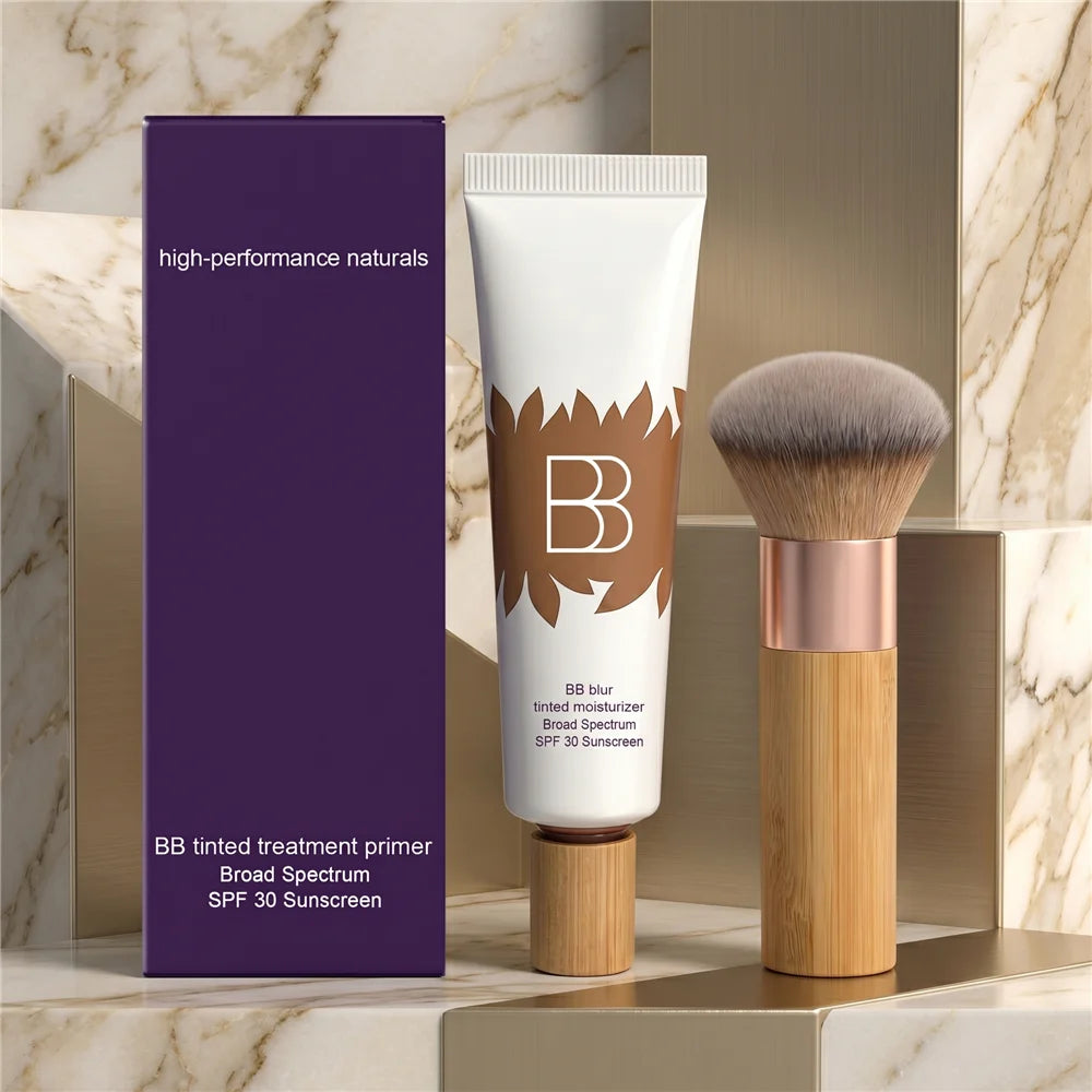 BB Cream Set – Primer, Concealer & Foundation | Long-Lasting BB & CC Cream QXL 1set