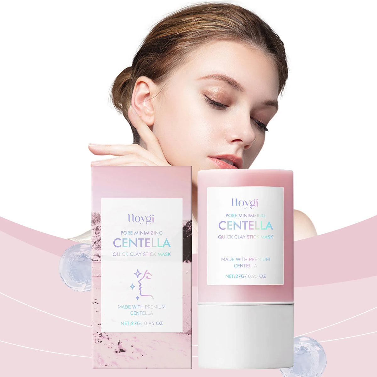 Centella Clay Mask Stick & Retinol Face Cream Set | 2-Piece Skincare Set QXL