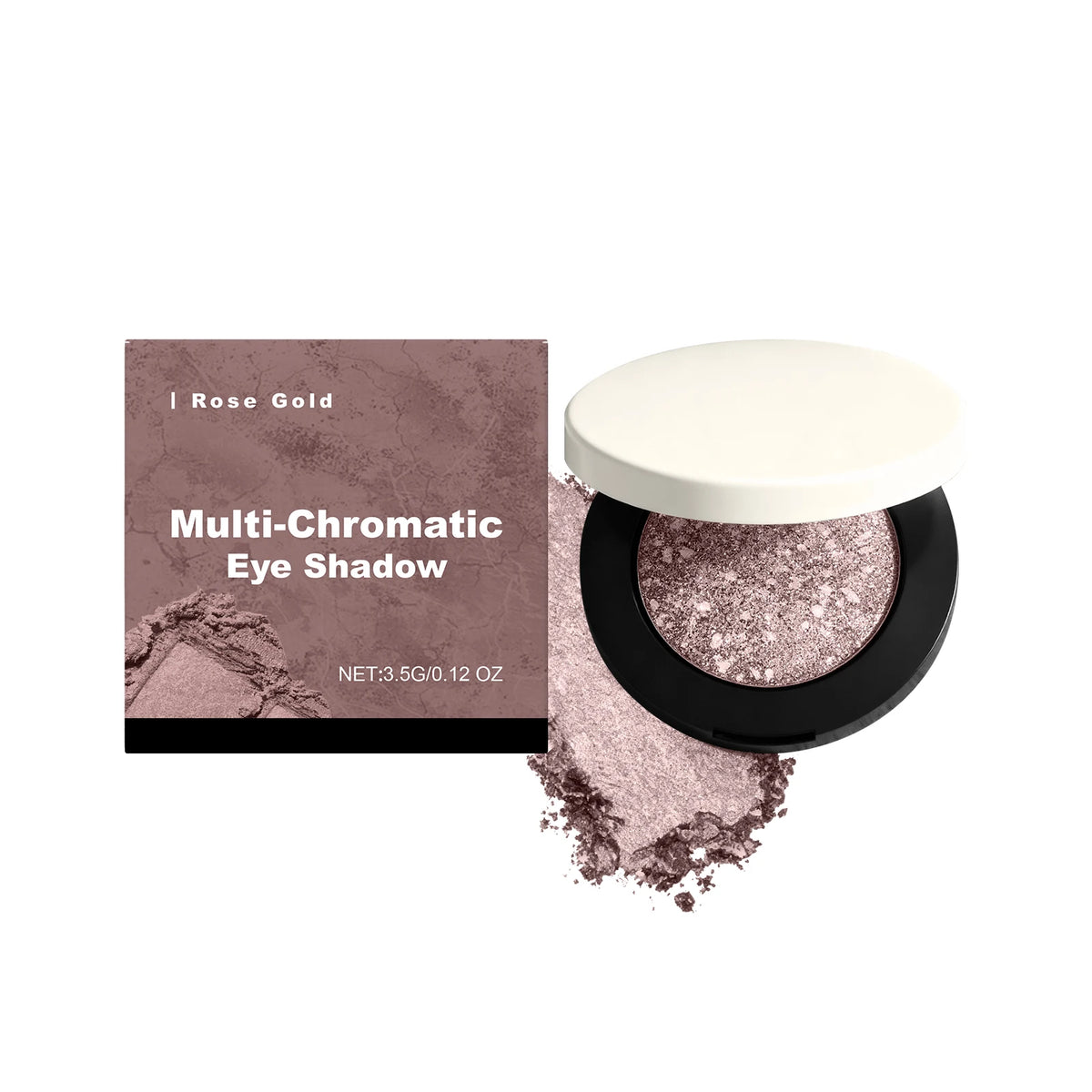 Multichrome Glitter Eyeshadow Palette | Festival Party Makeup Glitter Eyeshadow Palette QXL Rose Gold
