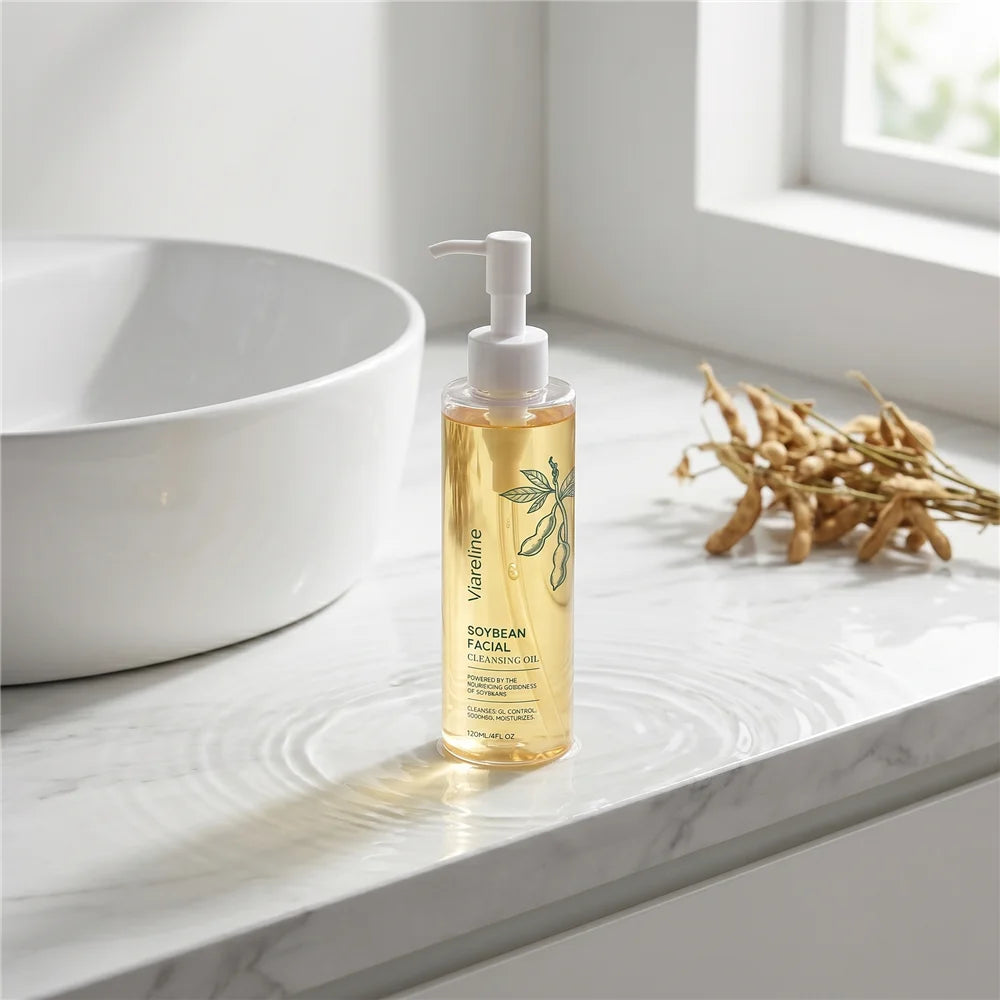 Soybean Cleansing Oil & Makeup Remover | Gentle Cleanser 120ml Facial Cleansing Oil QXL