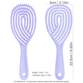 Anti-Static Hollow Rib Comb | Dry & Wet Detangling Comb Hair Detangling Comb QXL 3100-Purple